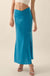 Learning Curve Matte Satin Buttoned Maxi Skirt - ShopPromesa