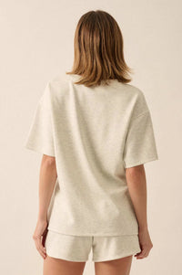 Premium Scuba Loose-Fit High-Low Boxy Tee - ShopPromesa