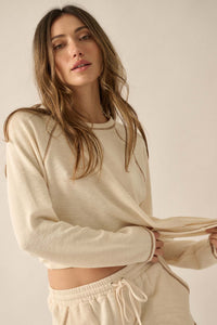 Easy Does It Raglan-Sleeve Rib-Knit Top - ShopPromesa