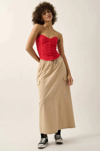 Lace to the Top Strapless Lace Corset Top - ShopPromesa