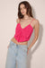 Party Girl Bow-Front Cropped Cami Top - ShopPromesa