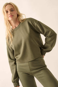 Premium Scuba Ruffle-Cuff Pullover - ShopPromesa
