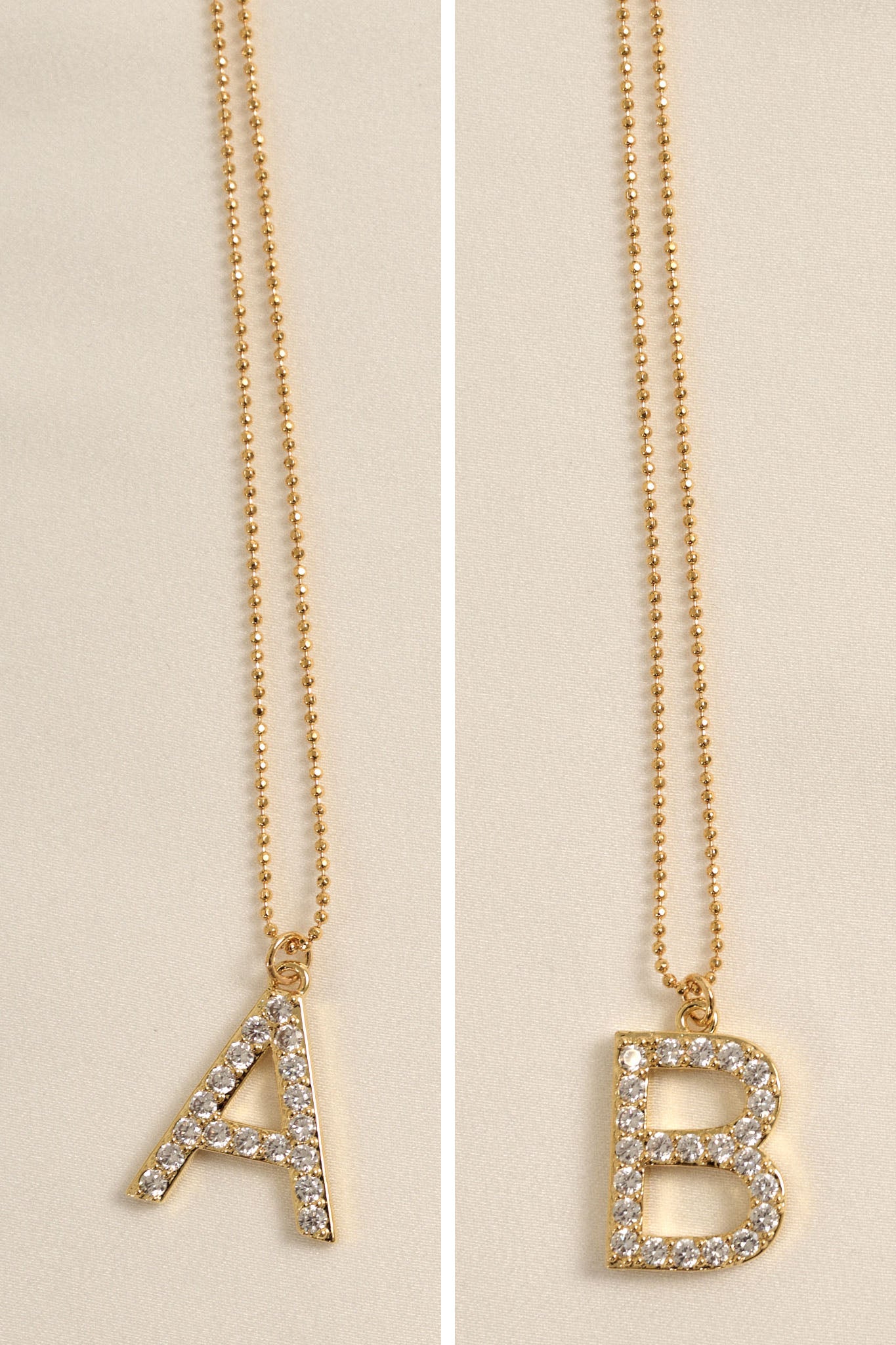 Brentwood Pavé Initial Necklace - ShopPromesa