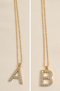 Brentwood Pavé Initial Necklace - ShopPromesa