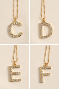 Brentwood Pavé Initial Necklace - ShopPromesa