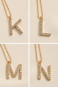 Brentwood Pavé Initial Necklace - ShopPromesa