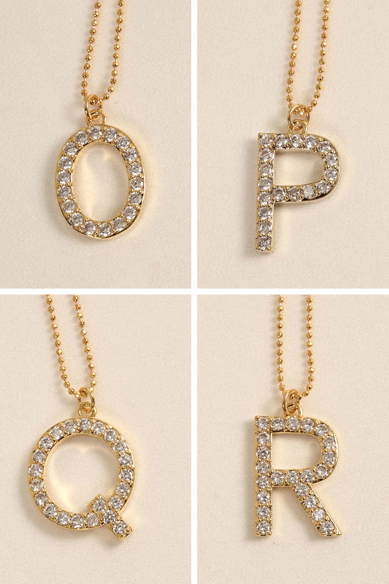 Brentwood Pavé Initial Necklace - ShopPromesa