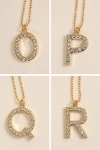 Brentwood Pavé Initial Necklace - ShopPromesa