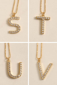 Brentwood Pavé Initial Necklace - ShopPromesa