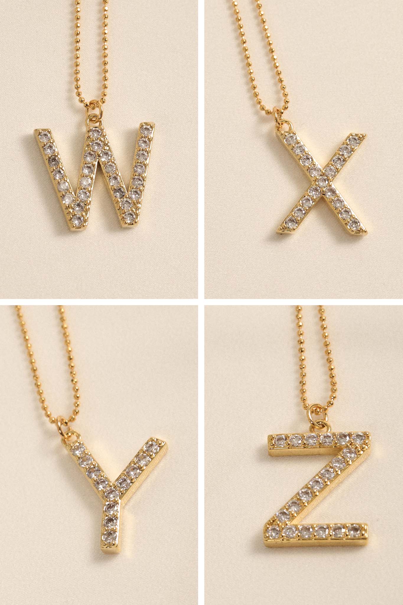 Brentwood Pavé Initial Necklace - ShopPromesa