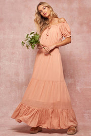 Sweet Serenade Swiss Dot Tiered Prairie Dress - ShopPromesa