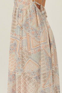 Beautiful Truth Patchwork Chiffon Maxi Dress - ShopPromesa