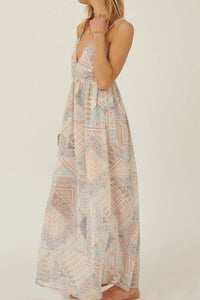 Beautiful Truth Patchwork Chiffon Maxi Dress - ShopPromesa