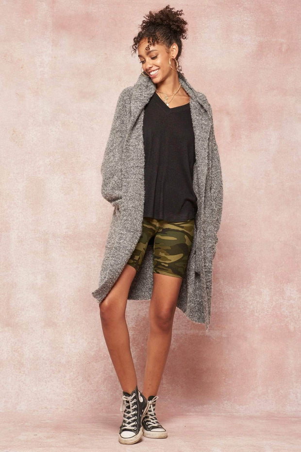 Snuggle Up Textured Knit Hooded Cardigan - ShopPromesa