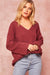 Living Large Oversized Rib-Knit V-Neck Sweater - ShopPromesa