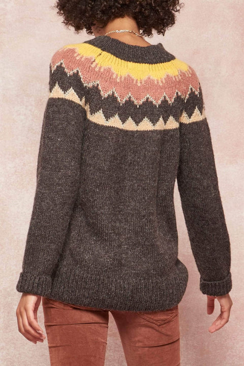 Bunny Slope Metallic Thread Alpine Sweater - ShopPromesa
