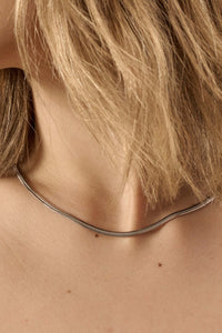 Pico Silver Snake Chain Necklace - ShopPromesa