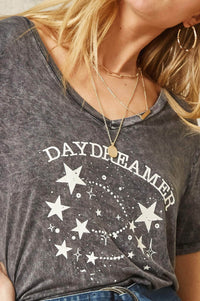 Daydreamer Stone-Washed Vintage Graphic Tee - ShopPromesa