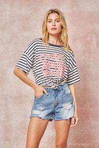 Coulda Woulda Shoulda Striped Vintage Graphic Tee - ShopPromesa