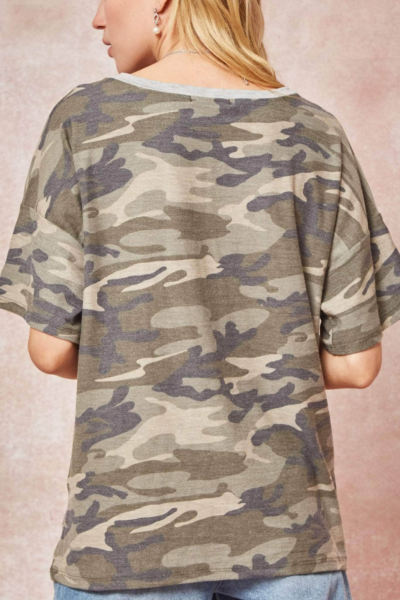 Wanderlust Angel Camouflage Vintage Graphic Tee - ShopPromesa