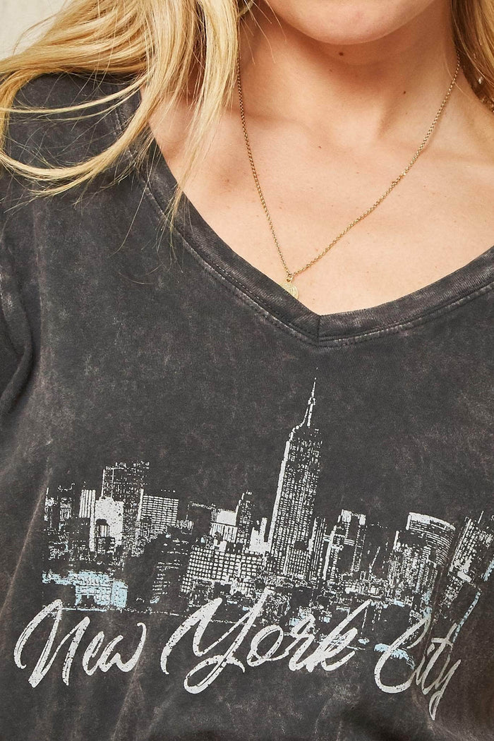 New York City Stone-Washed Vintage Graphic Tee - ShopPromesa