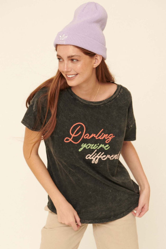 Darling You're Different Vintage Graphic Tee - ShopPromesa