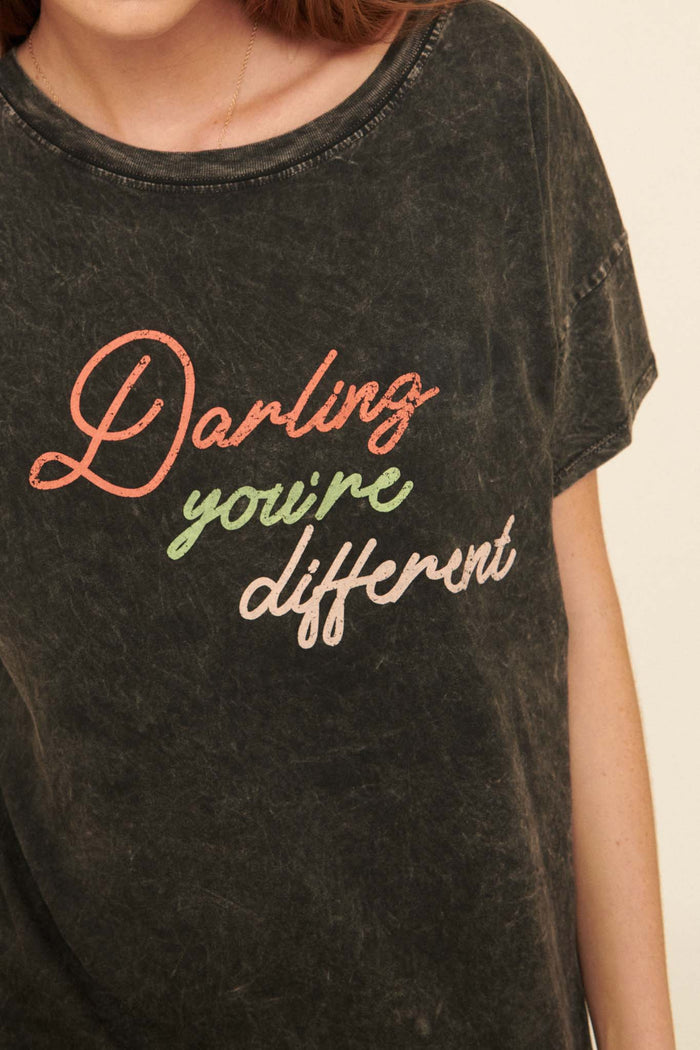 Darling You're Different Vintage Graphic Tee - ShopPromesa