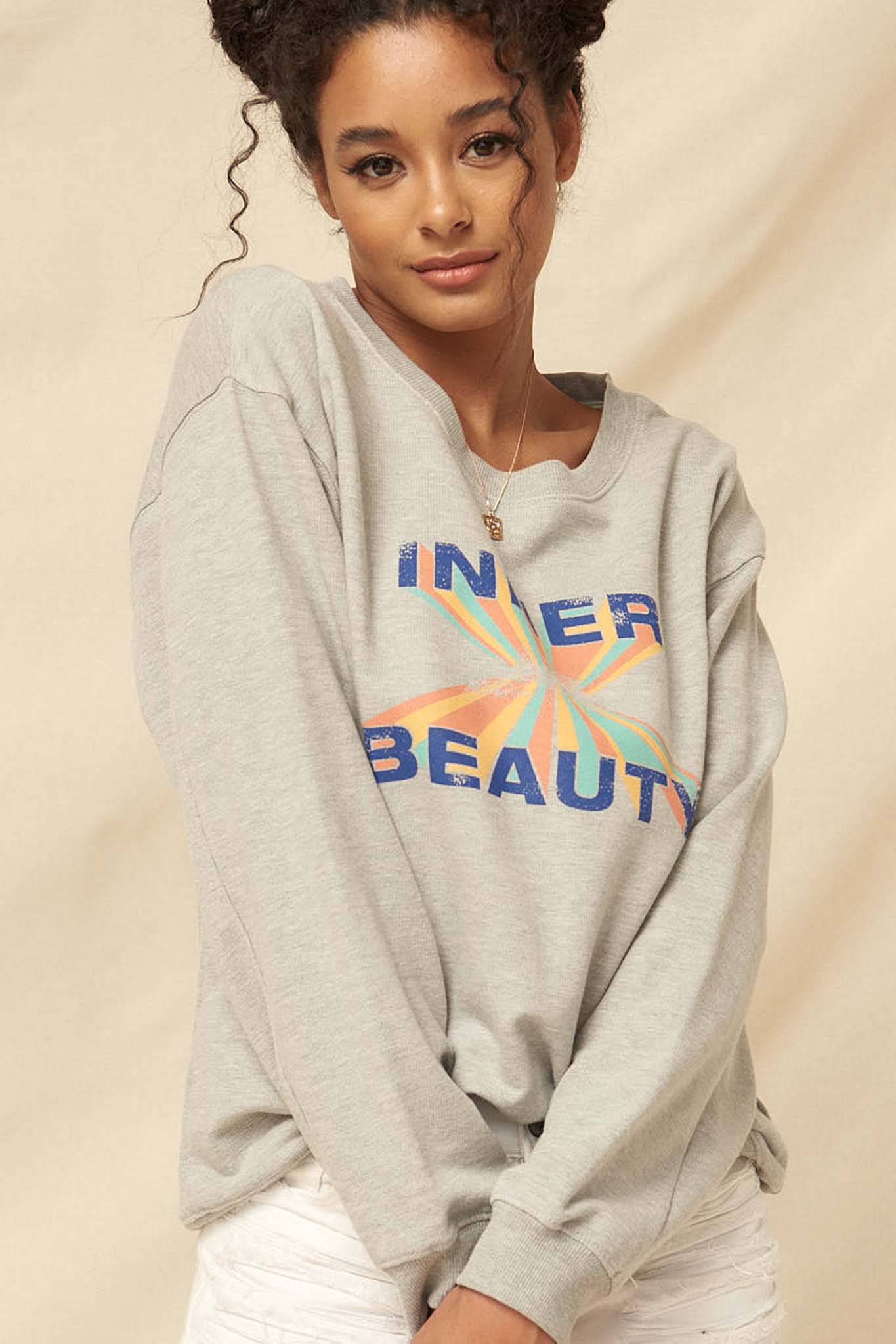 Inner Beauty Vintage Graphic Sweatshirt - ShopPromesa