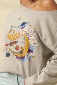 Moon Child Vintage Graphic Sweatshirt - ShopPromesa