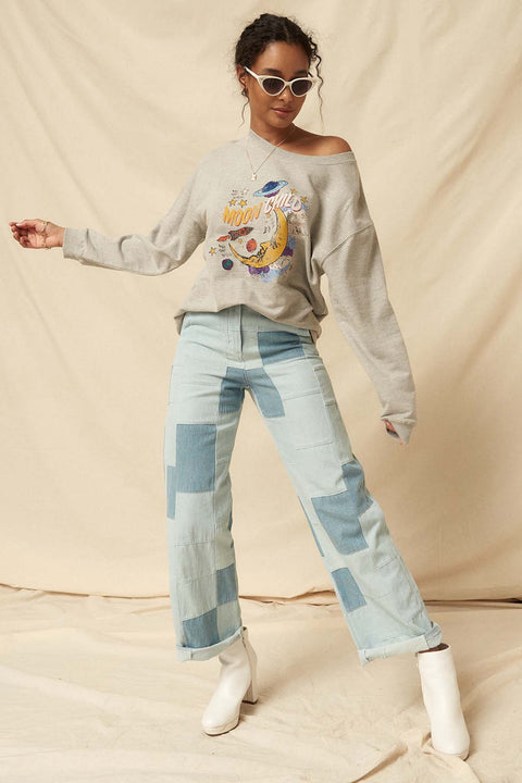 Moon Child Vintage Graphic Sweatshirt - ShopPromesa