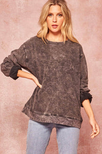 Rock Steady Distressed Stone-Washed Sweatshirt - ShopPromesa