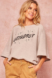 Stardust Wide-Sleeve Graphic Sweatshirt - ShopPromesa