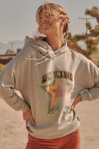 Be Kind Garment-Dyed Vintage Graphic Hoodie - ShopPromesa