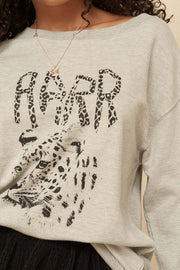 RARR Leopard Vintage Graphic Sweatshirt - ShopPromesa