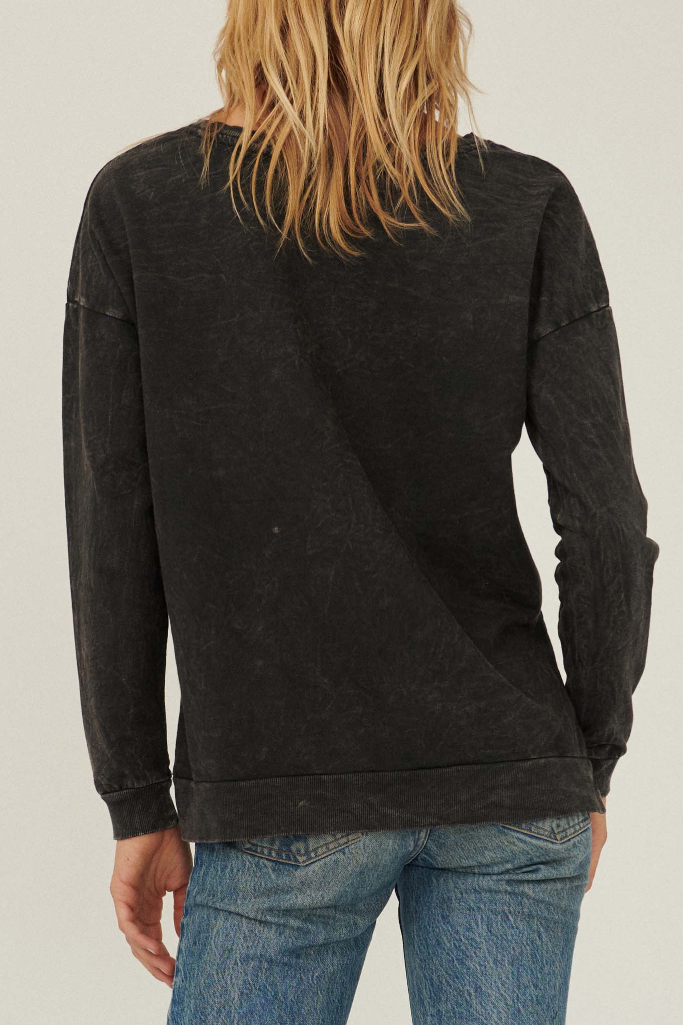 Rebel Rebel Vintage-Wash Graphic Sweatshirt - ShopPromesa