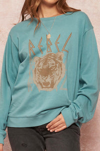 Rebel Tiger Vintage Graphic Sweatshirt - ShopPromesa