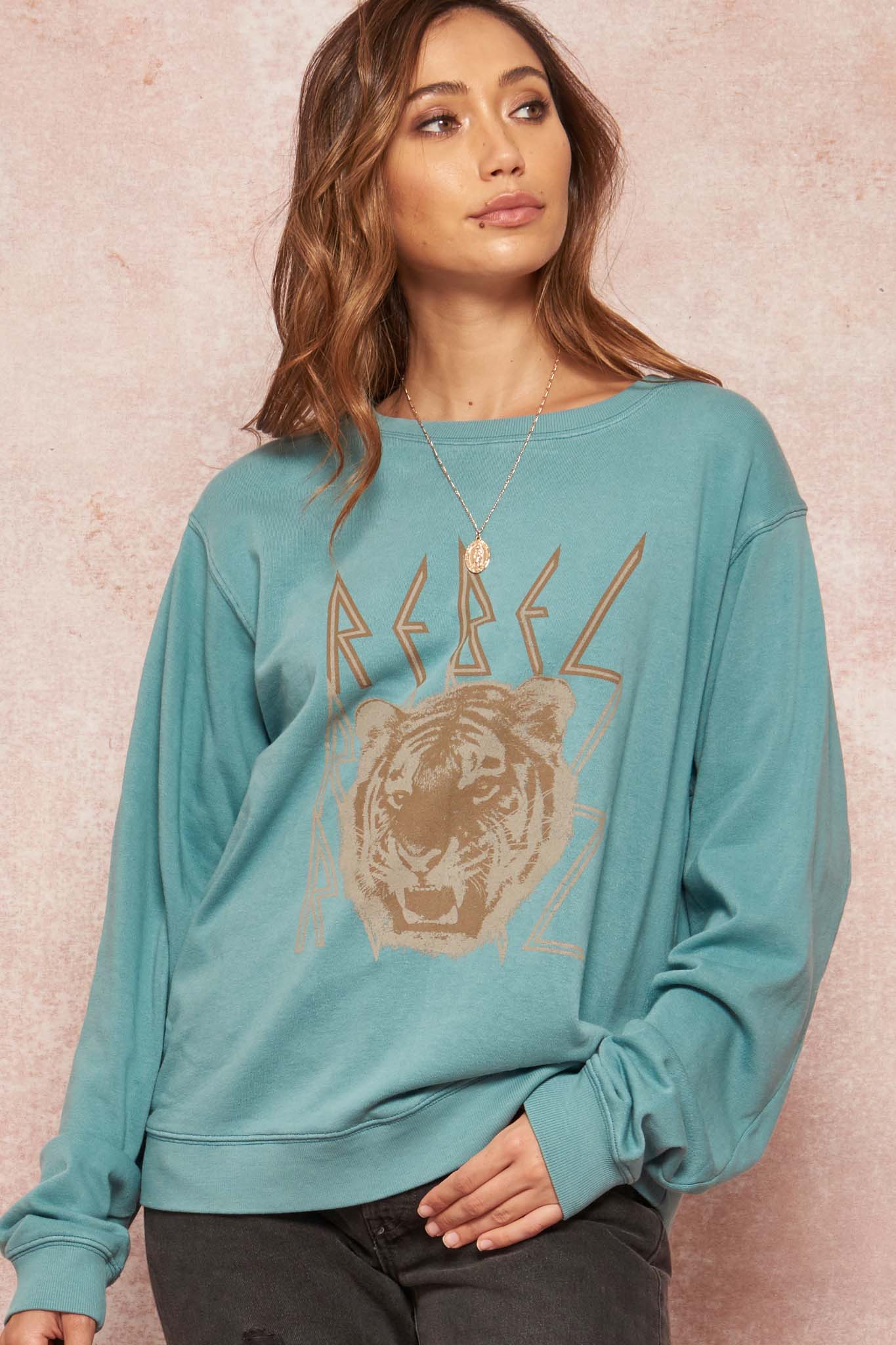 Rebel Tiger Vintage Graphic Sweatshirt - ShopPromesa