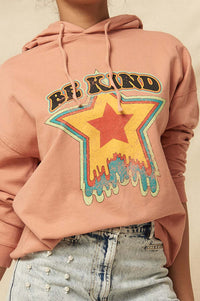 Be Kind Garment-Dyed Graphic Hoodie - ShopPromesa