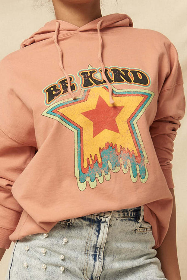 Be Kind Garment-Dyed Graphic Hoodie - ShopPromesa