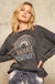 Positivity Vintage-Washed Long-Sleeve Graphic Tee - ShopPromesa