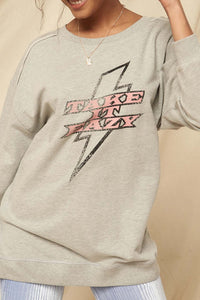 Take It Eazy Vintage Graphic Tunic Sweatshirt - ShopPromesa