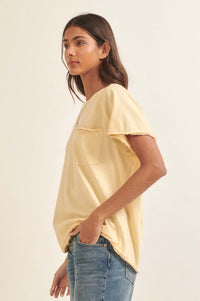 Joy Ride Vintage-Washed Oversize Pocket Tee - ShopPromesa