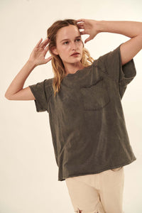 Joy Ride Vintage-Washed Oversize Pocket Tee - ShopPromesa