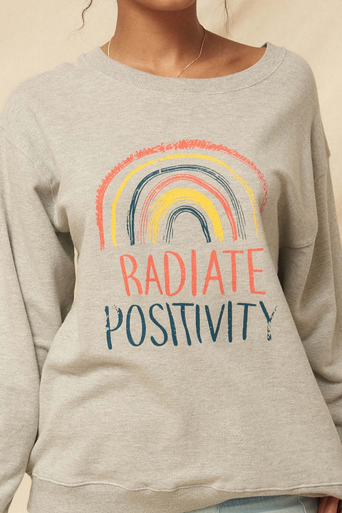 Radiate Positivity Vintage Graphic Sweatshirt - ShopPromesa