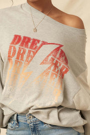 Dreamer Thunderbolt Vintage Graphic Sweatshirt - ShopPromesa