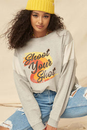 Shoot Your Shot Vintage Graphic Sweatshirt - ShopPromesa