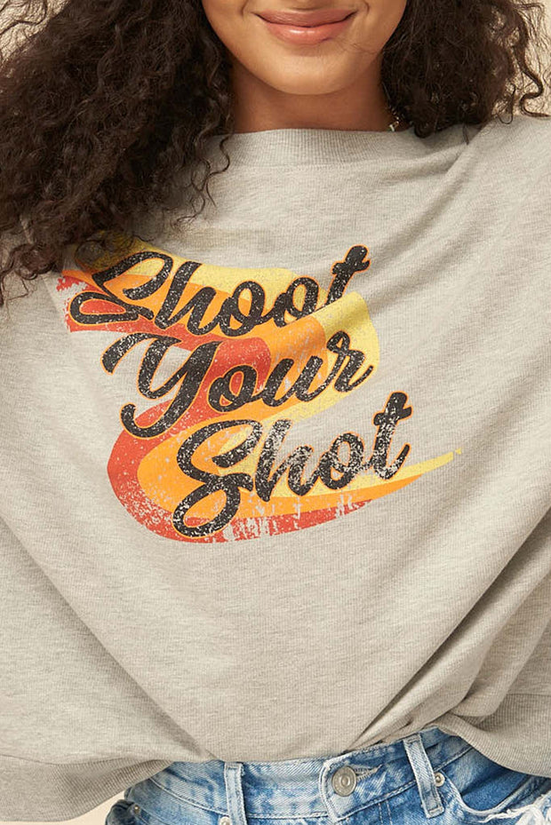 Shoot Your Shot Vintage Graphic Sweatshirt - ShopPromesa