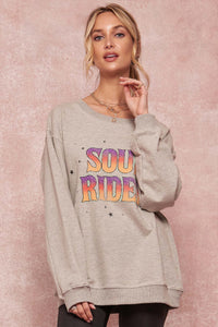 Soul Rider Vintage Graphic Tunic Sweatshirt - ShopPromesa