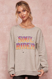 Soul Rider Vintage Graphic Tunic Sweatshirt - ShopPromesa