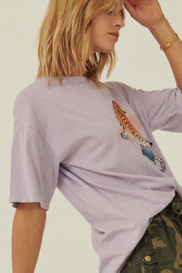 Rainbow Tiger Vintage-Wash Graphic Tee - ShopPromesa